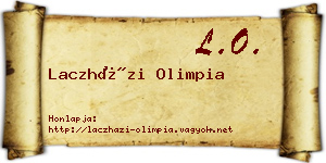 Laczházi Olimpia névjegykártya